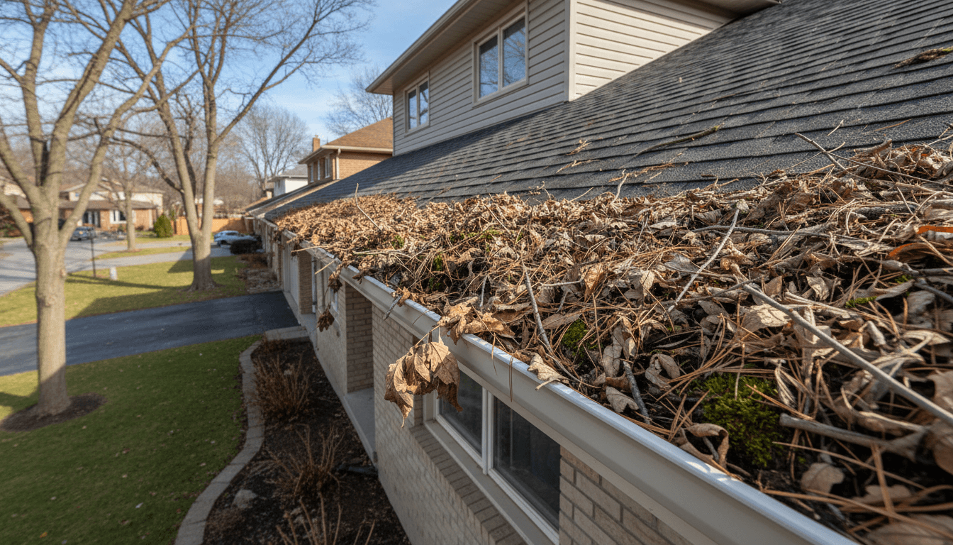 Before: Complete Gutter Protection Transformation in Burlington, Ontario