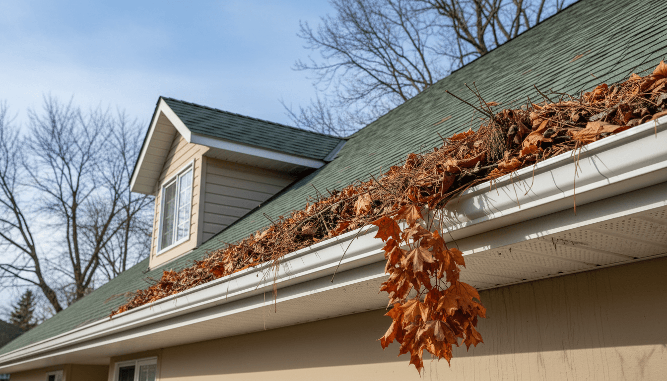 Before: Complete Gutter Protection Transformation in Caledon, Ontario
