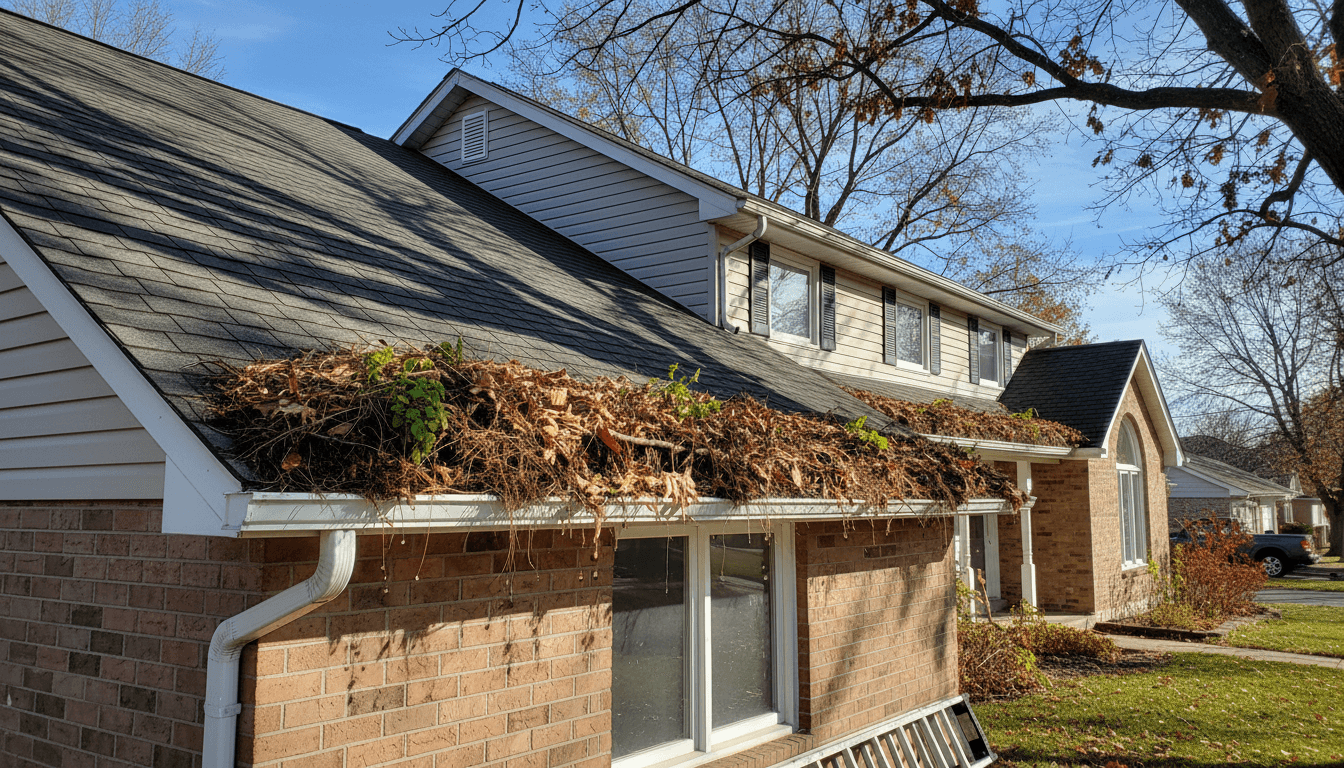Before: Complete Gutter Protection Transformation in Cambridge, Ontario