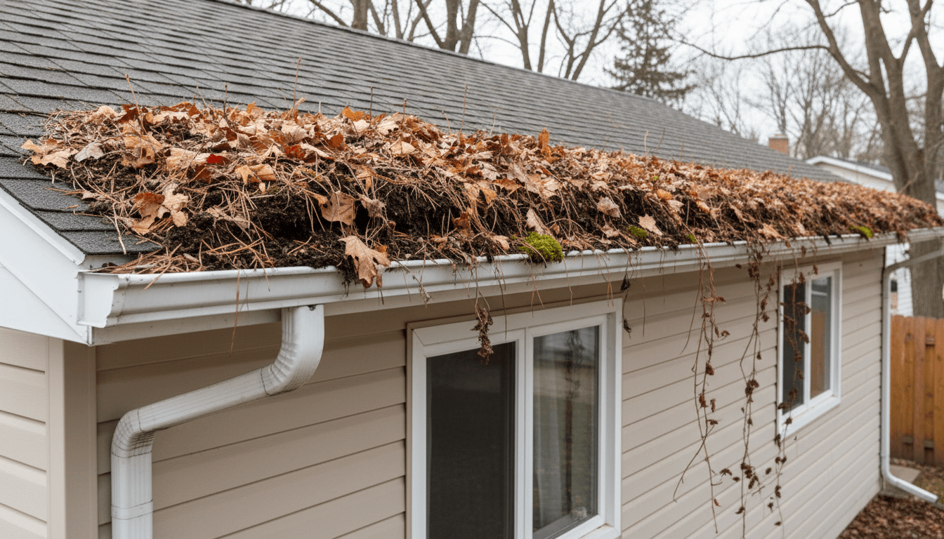 Before: Complete Gutter Protection Transformation in Elmira, Ontario