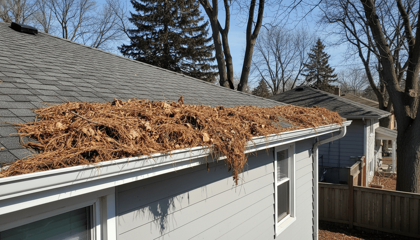 Before: Complete Gutter Protection Transformation in Etobicoke, Ontario