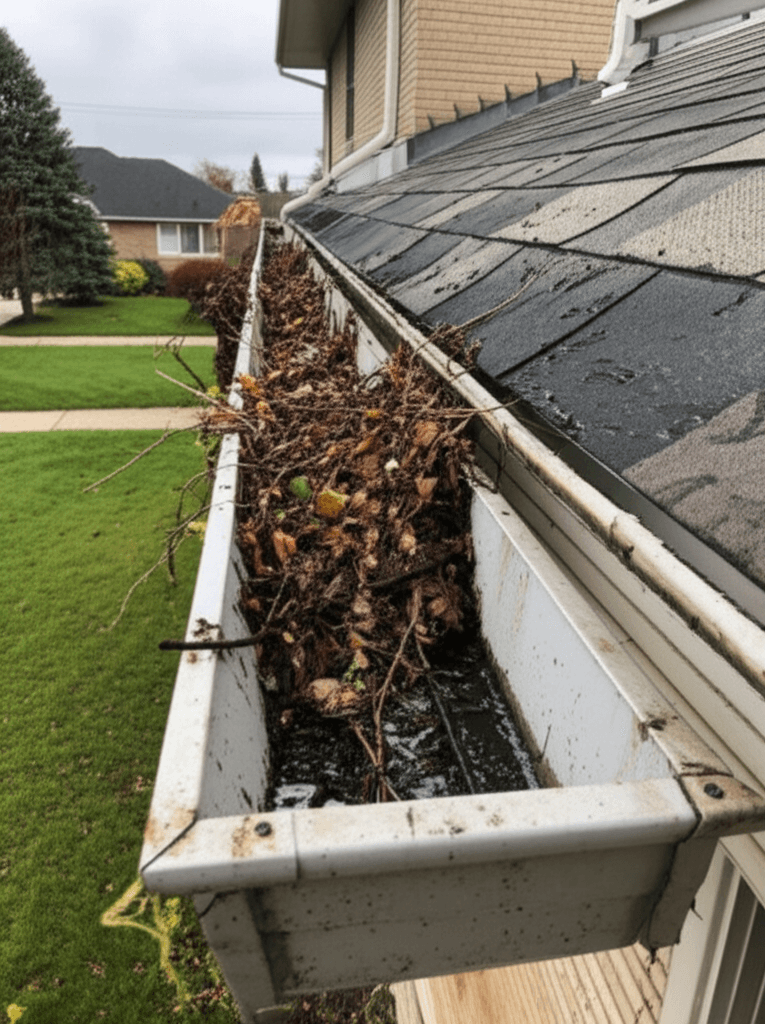 Before: Complete Gutter Protection Transformation in Guelph, Ontario