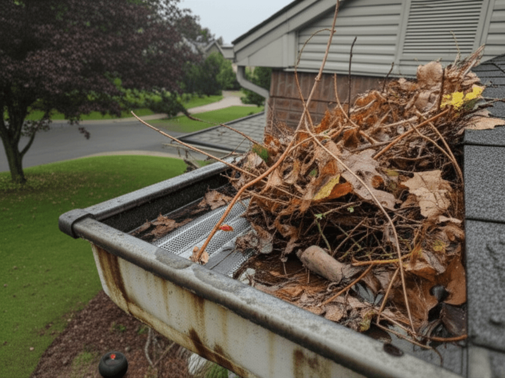 Before: Complete Gutter Protection Transformation in Oakville, Ontario