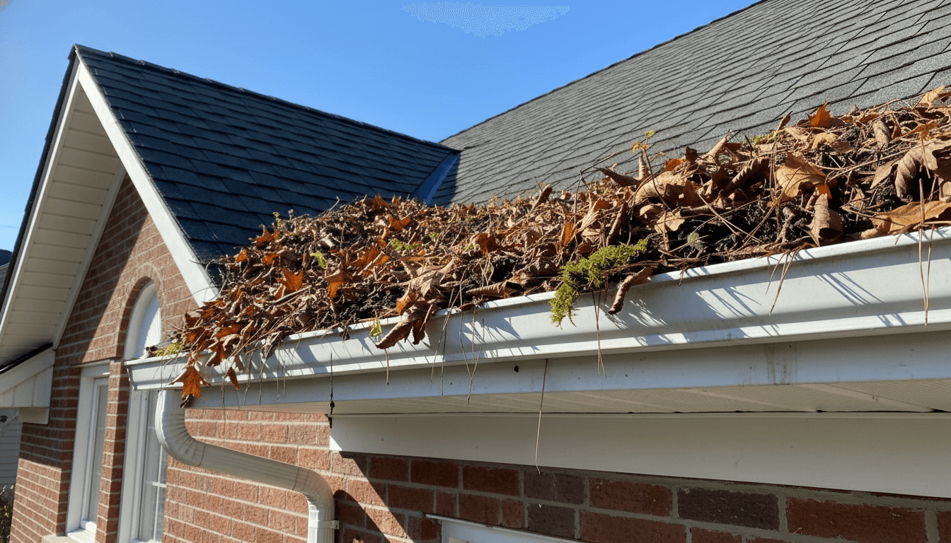 Before: Complete Gutter Protection Transformation in Waterloo, Ontario