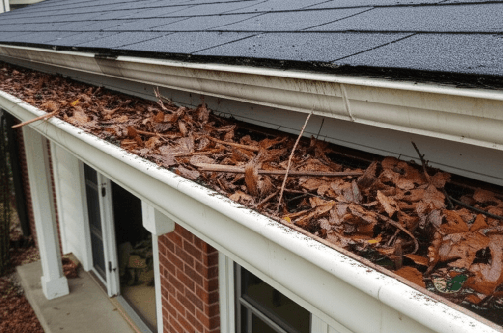 Before: Complete Gutter Protection Transformation in Severn Township, Ontario